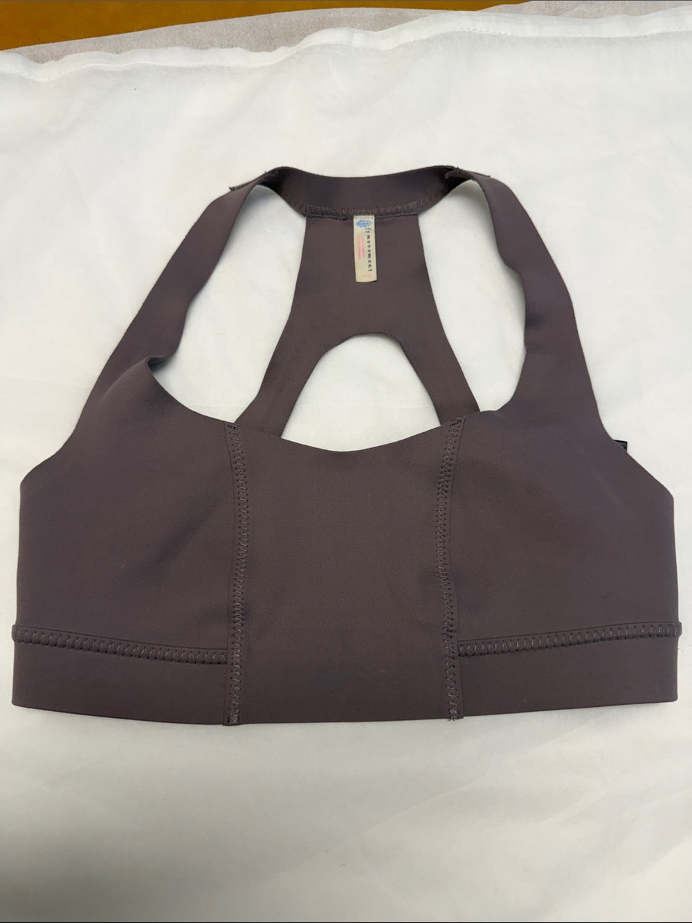 Free People Movement Mauve-Brown Racerback Sports Bra